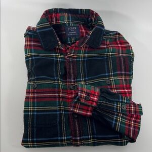 J. CREW Tartan Plaid Flannel Button down shirt Size Small